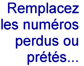 Remplacez les numros perdus ou prts...