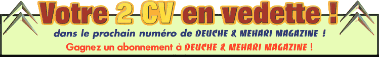votre 2cv en vedette dans Deuche & Mhari Magazine